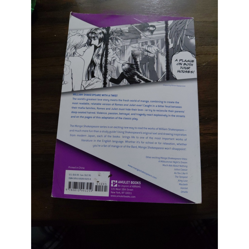 Manga Shakespeare : Romeo and Juliet by William Shakespeare (2007, Paperback) - Picture 2 of 2
